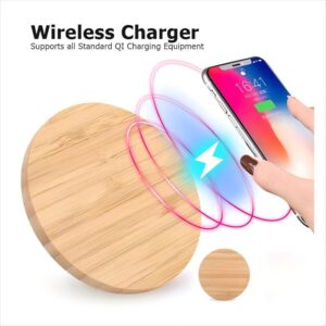Wooden Bamboo Wireless Charger – Naturally Smart Charging