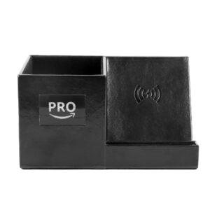Pen Stand with Wireless Charger and LED Logo – Smart Charging Meets Stylish Organization