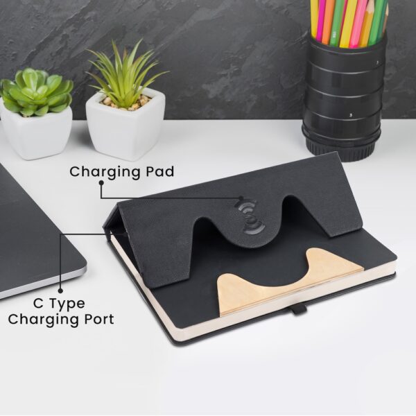 Notebook with Wireless Charging Black Color - Image 2