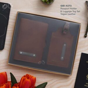 Passport holder and luggage tag gift set/ Corporate Gifts Set