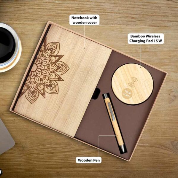 3 in 1 Wooden Tech Gift Combo / Corporate Gifts Set