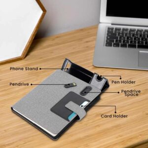 Notebook With USB Pen Drive and Mobile Stand