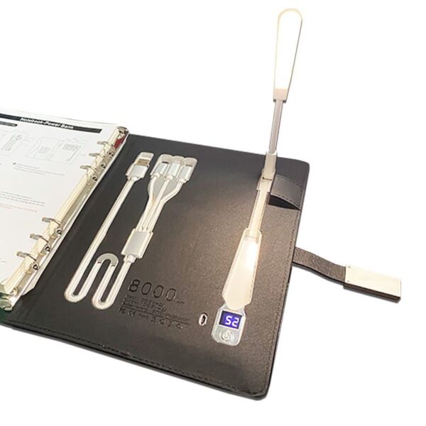 Power Bank Diary with Wireless Charging & Torch - Image 2