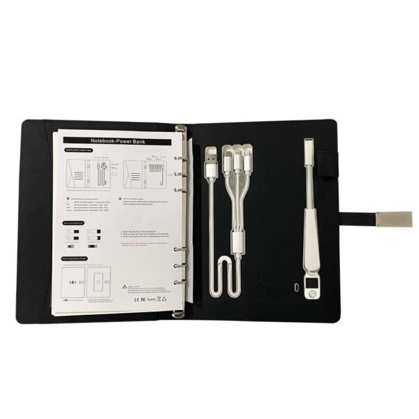 Power Bank Diary with Wireless Charging & Torch - Image 3