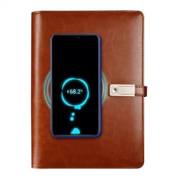 Power Bank Diary with Wireless Charging & Torch