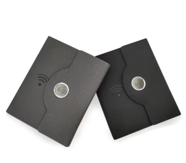 Power Bank Diary with Wireless Charging and Clock