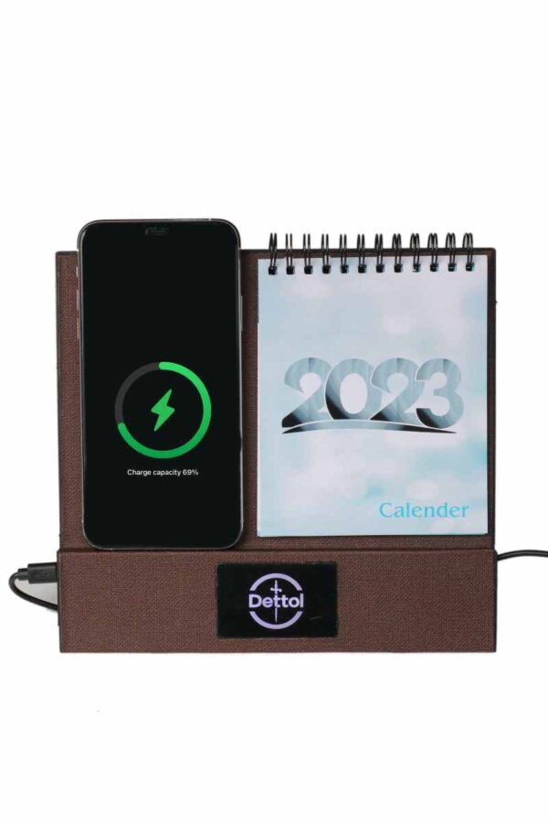 Calendar with wireless charging and LED logo - Image 2