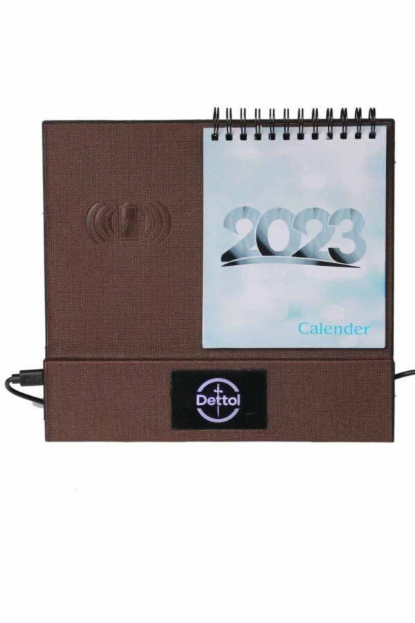 Calendar with wireless charging and LED logo - Image 4