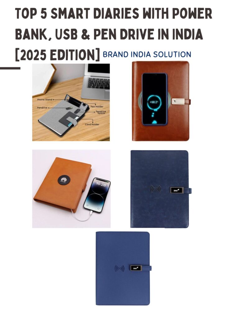 Top 5 Smart Diaries with Power Bank, USB & Pen Drive in India [2025 Edition]