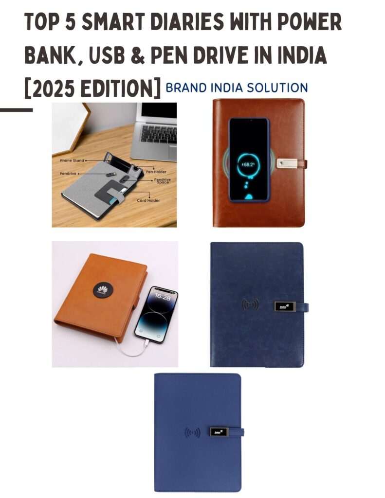Top 5 Smart Diaries with Power Bank, USB & Pen Drive in India [2025 Edition]