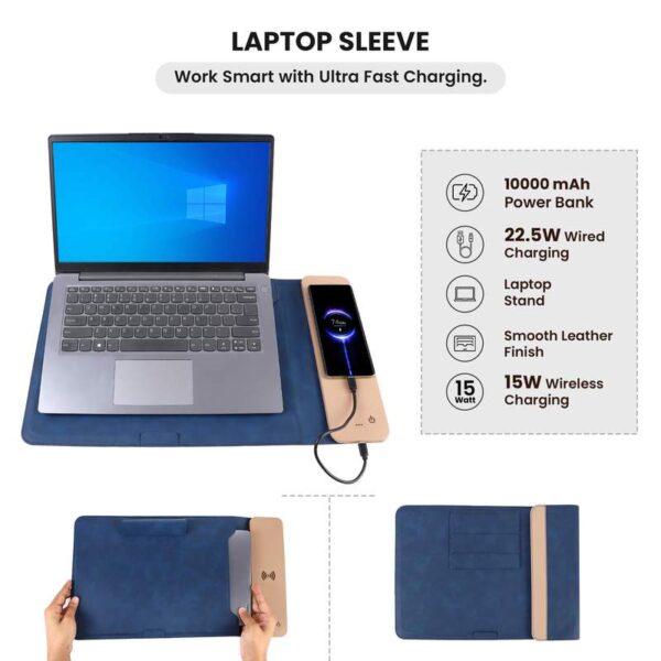 Laptop Sleeve with Inbuilt Power Bank