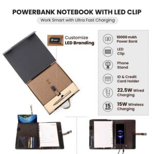 Power Bank Diary with LED Logo