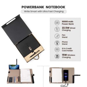 Power Bank Diary with Wireless Charging