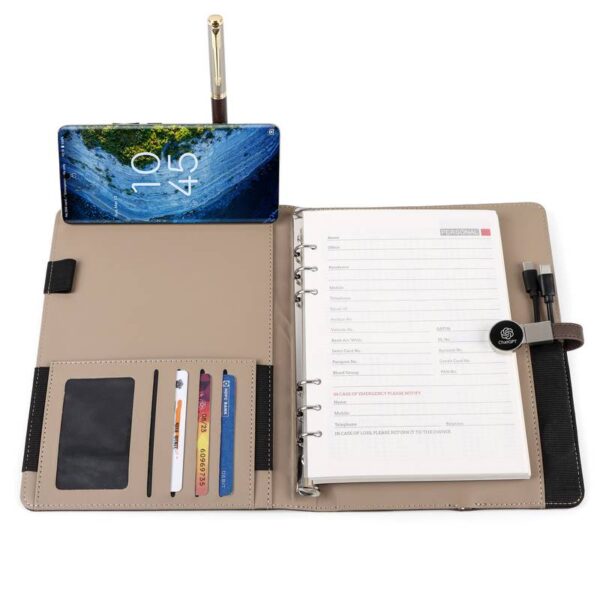 Power Bank Diary with LED USB Pen Drive - Image 2